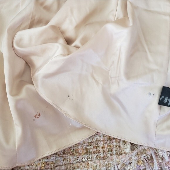 Jay Godfrey Diaz Fit & Flare Tweed Metallic Sequin Scoop Neck Dress - Picture 12 of 12